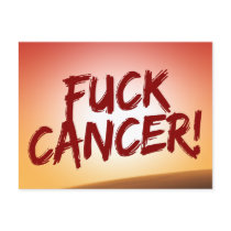 F Cancer Postcard