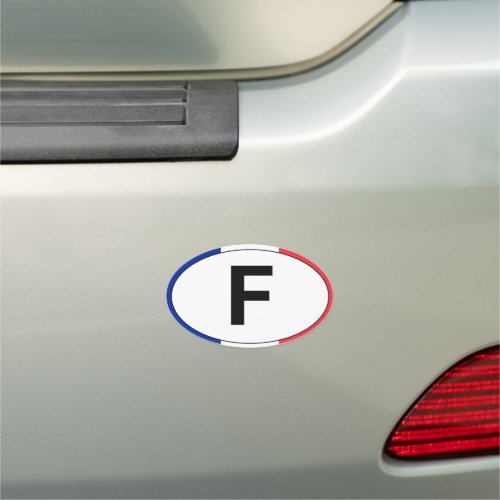 F Car Magnet  France French travel sticker flag