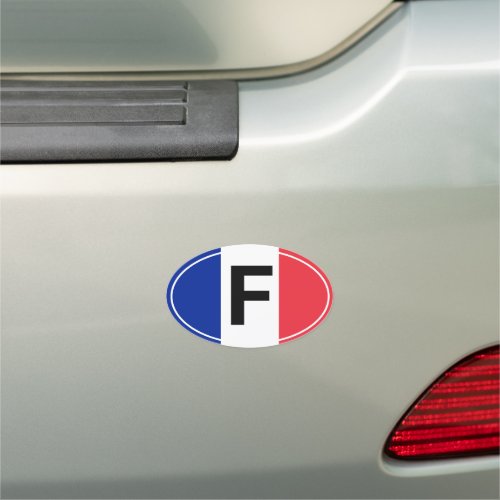 F Car Magnet  France French travel sticker flag