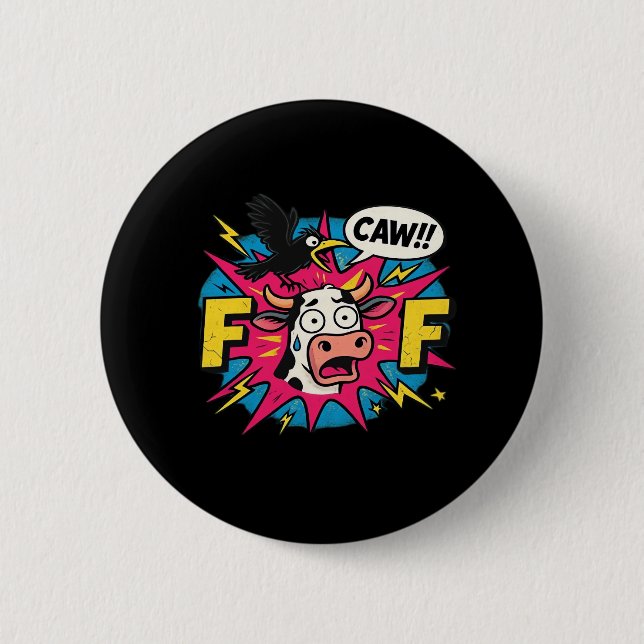 F-Caw-F Aesthetic Unique Button (Front)