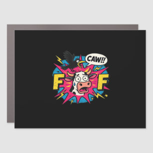 F-Caw-F Aesthetic Unique Car Magnet