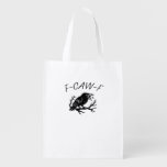F-Caw-F Angry Crow Raven Funny Gothic Humor Bird P Grocery Bag