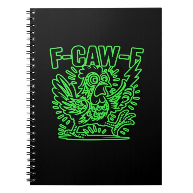F-Caw-F Attitude Classic Cool Unique Notebook (Front)