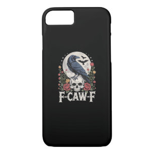 F-Caw-F Bird Crow Funny Crow Bird Cawing Grunge Re iPhone 8/7 Case