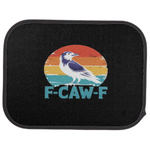 F-Caw-F Bird Crow Funny Crow Lover Aesthetic Style Car Floor Mat