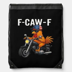 F-Caw-F Chicken Classic Aesthetic Graphic Drawstring Bag