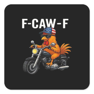 F-Caw-F Chicken Classic Aesthetic Graphic Square Sticker