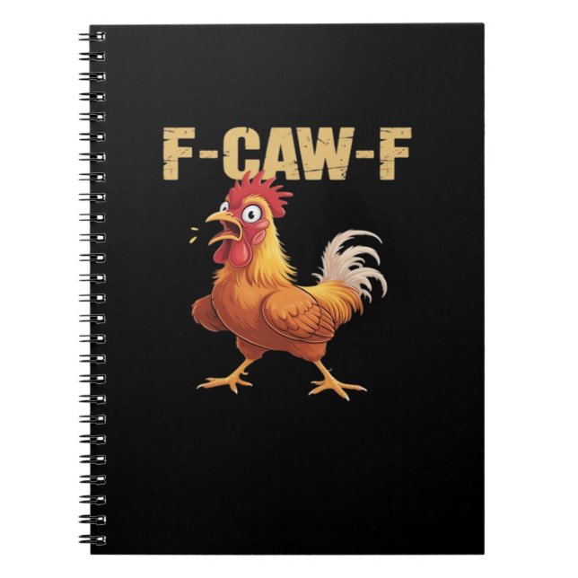 F-Caw-F Chicken Classic Basic Style Notebook (Front)