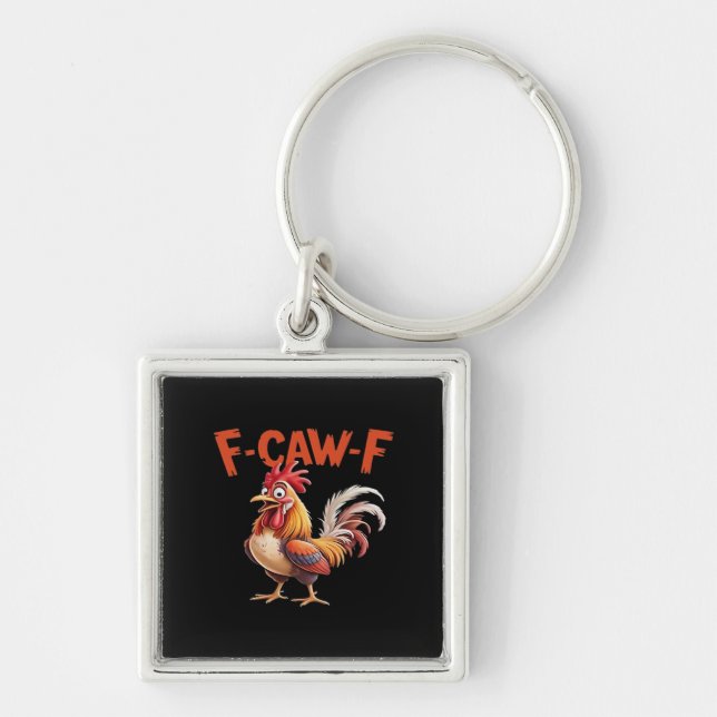 F-Caw-F Chicken Classic Creative Style Keychain (Front)