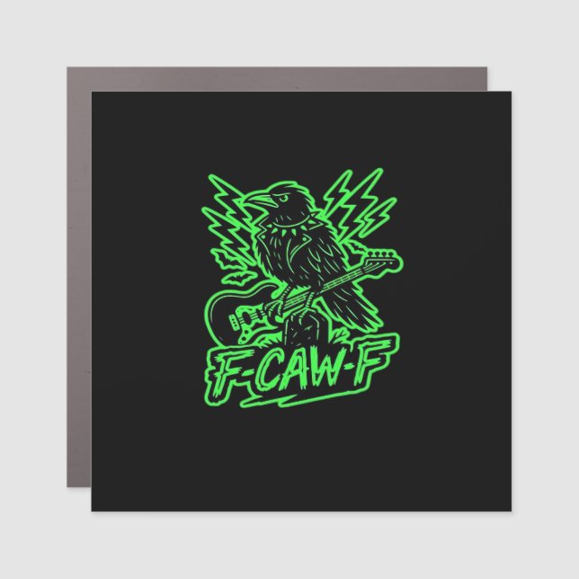F-Caw-F Chicken Classic Minimal Clean Car Magnet (Front)