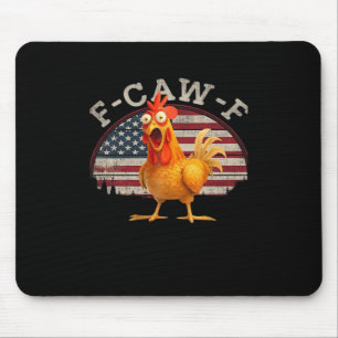 F-Caw-F Chicken Classic Minimal Clean Mouse Pad