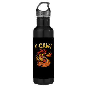 F-Caw-F-Chicken Classic Minimal Clean Stainless Steel Water Bottle