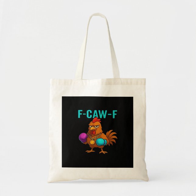 F-Caw-F Chicken Classic Minimal Clean Tote Bag (Front)