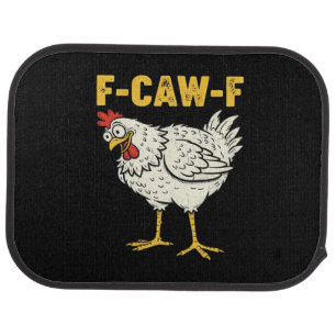 F-Caw-F Chicken Classic Retro Cool Car Floor Mat