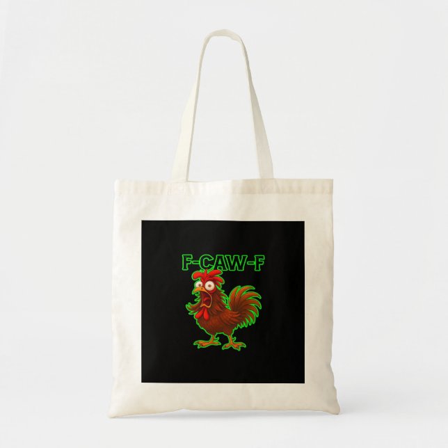 F-Caw-F Chicken Classic Retro Graphic Tote Bag (Front)