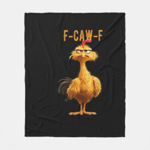 F-Caw-F Chicken Classic Retro Style Fleece Blanket