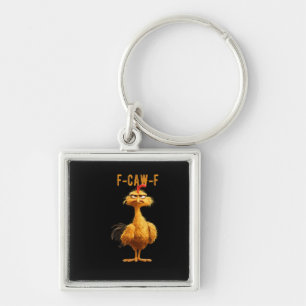 F-Caw-F Chicken Classic Retro Style Keychain
