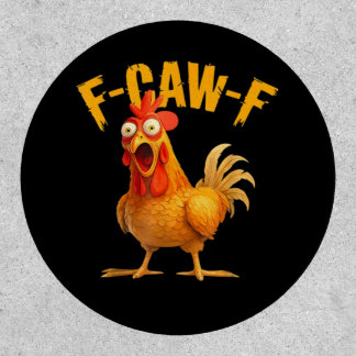 F-Caw-F Chicken Classic Retro Style Patch