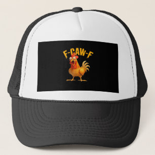 F-Caw-F Chicken Classic Retro Style Trucker Hat