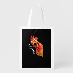 F-Caw-F-Chicken Classic Vintage Graphic Grocery Bag