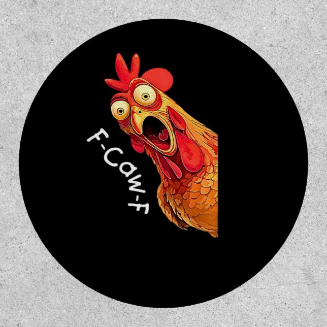 F-Caw-F-Chicken Classic Vintage Graphic Patch (Front)