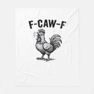 F-Caw-F Chicken Creative Casual Fleece Blanket