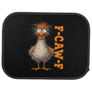 F-Caw-F-Chicken Eagerlys Colorful Funny Rooster Me Car Floor Mat