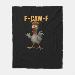 F-Caw-F Chicken Essential Aesthetic Casual Fleece Blanket