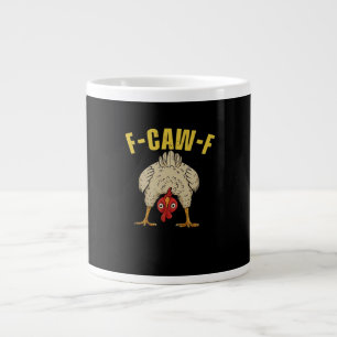 F-Caw-F-Chicken Essential Art Graphic Giant Coffee Mug
