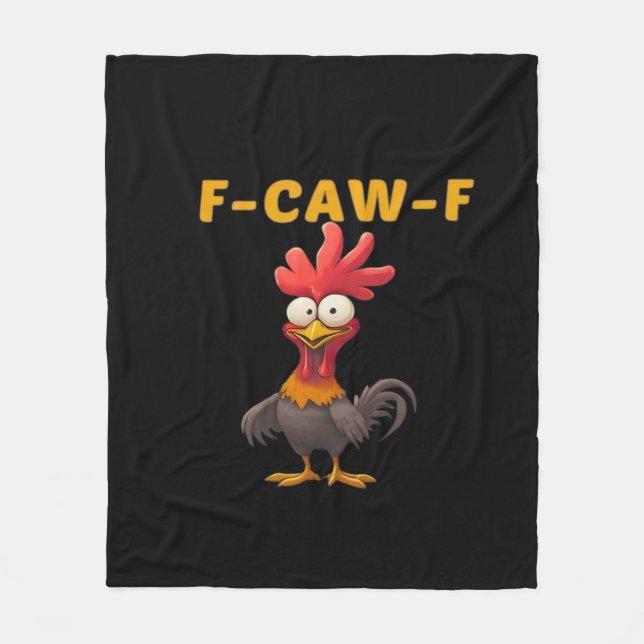 F-Caw-F-Chicken Essential Classic Aesthetic Unique Fleece Blanket (Front)