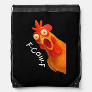 F-Caw-F Chicken Essential Classic Retro Drawstring Bag