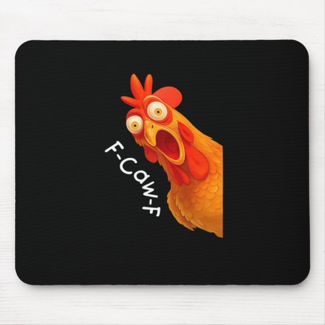 F-Caw-F Chicken Essential Classic Retro Mouse Pad (Front)