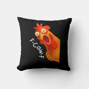 F-Caw-F Chicken Essential Classic Retro Throw Pillow