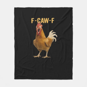 F-Caw-F Chicken Essential Creative Graphic Fleece Blanket