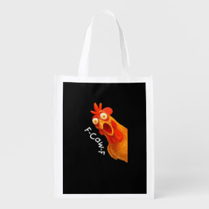 F-Caw-F Chicken Essential Minimal Clean Grocery Bag