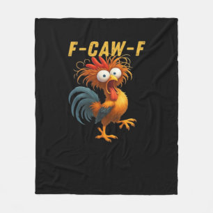 F-Caw-F-Chicken Essential Retro Classic Fleece Blanket