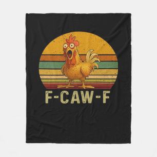 F-Caw-F Chicken Essential Retro Classic Fleece Blanket