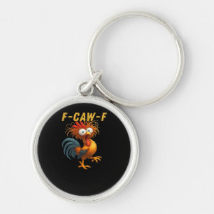 F-Caw-F-Chicken Essential Retro Classic Keychain
