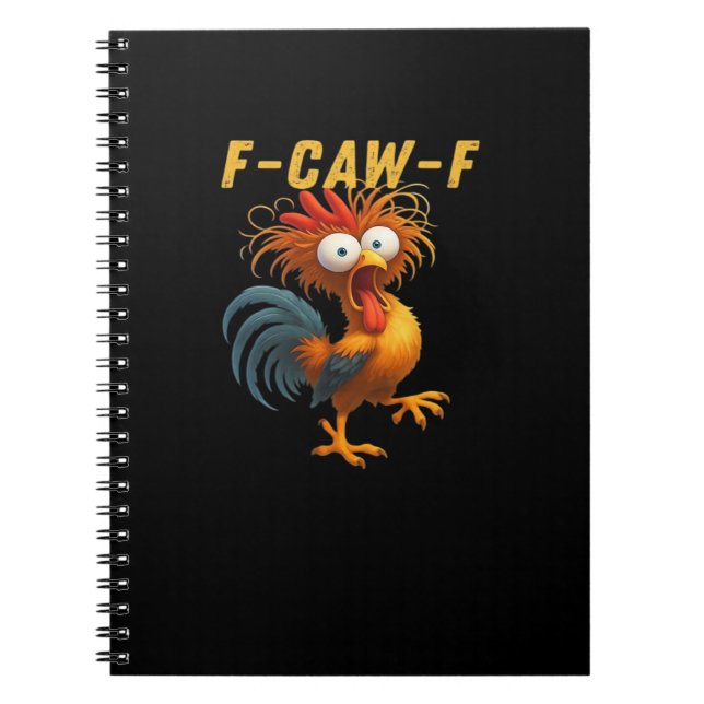 F-Caw-F-Chicken Essential Retro Classic Notebook (Front)