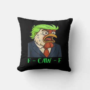 F-Caw-F Chicken Essential Simple Clean Throw Pillow