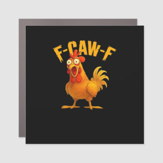 F-Caw-F-Chicken Essential Vintage Cool Car Magnet