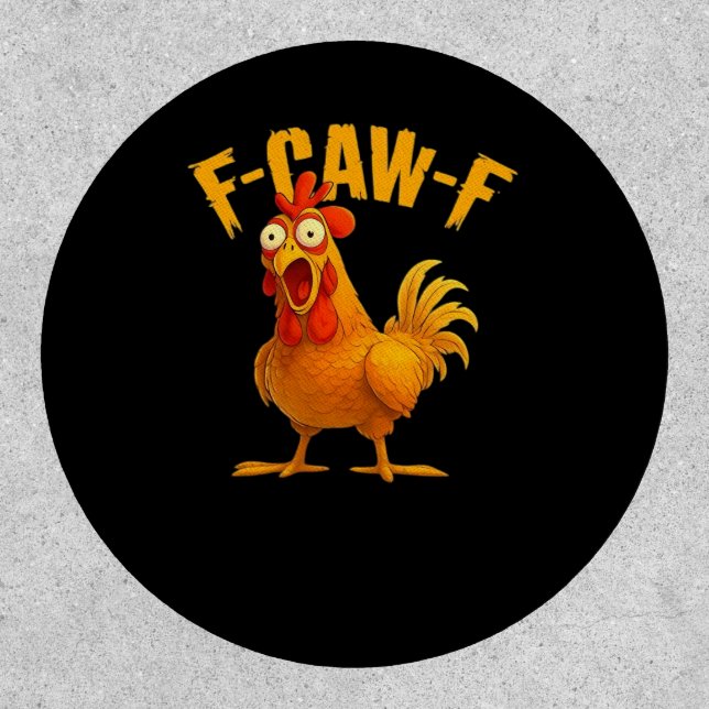 F-Caw-F-Chicken Essential Vintage Cool Patch (Front)