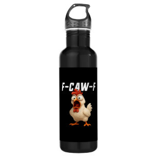 F-Caw-F Chicken Funny Chicken F-Caw-F Gear Creativ Stainless Steel Water Bottle