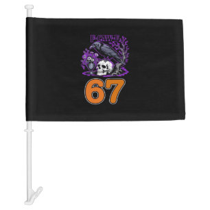 F-Caw-F Chicken Halloween Classic Funny Trendy Car Flag