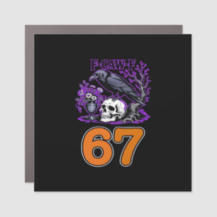 F-Caw-F Chicken Halloween Classic Funny Trendy Car Magnet