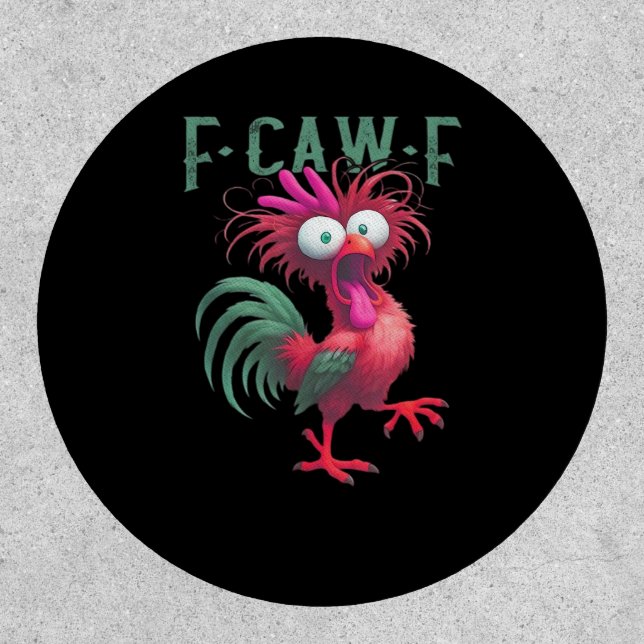 F-Caw-F Chicken Minimal Clean Patch (Front)
