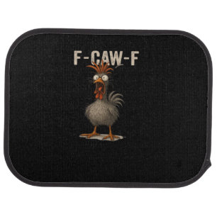 F-Caw-F Chicken Retro Classic Car Floor Mat