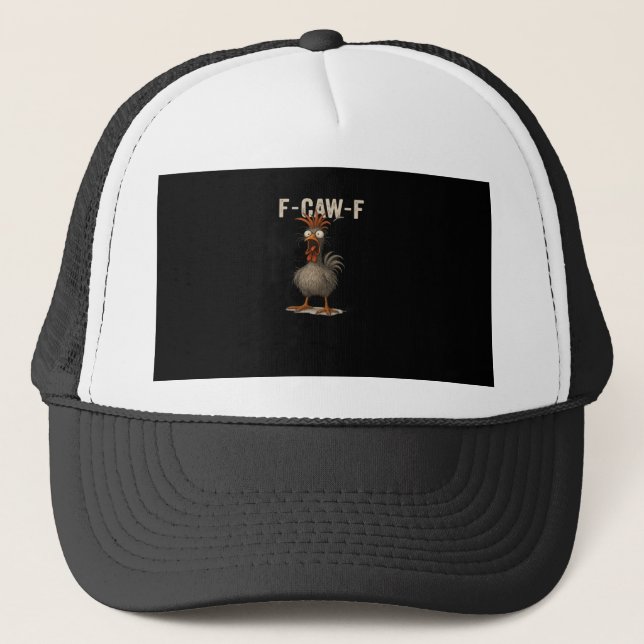F-Caw-F Chicken Retro Classic Trucker Hat (Front)