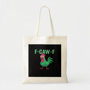 F-Caw-F Chicken Vintage Style Tote Bag