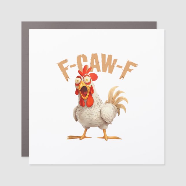 F-Caw-F Classic Aesthetic Style Car Magnet (Front)